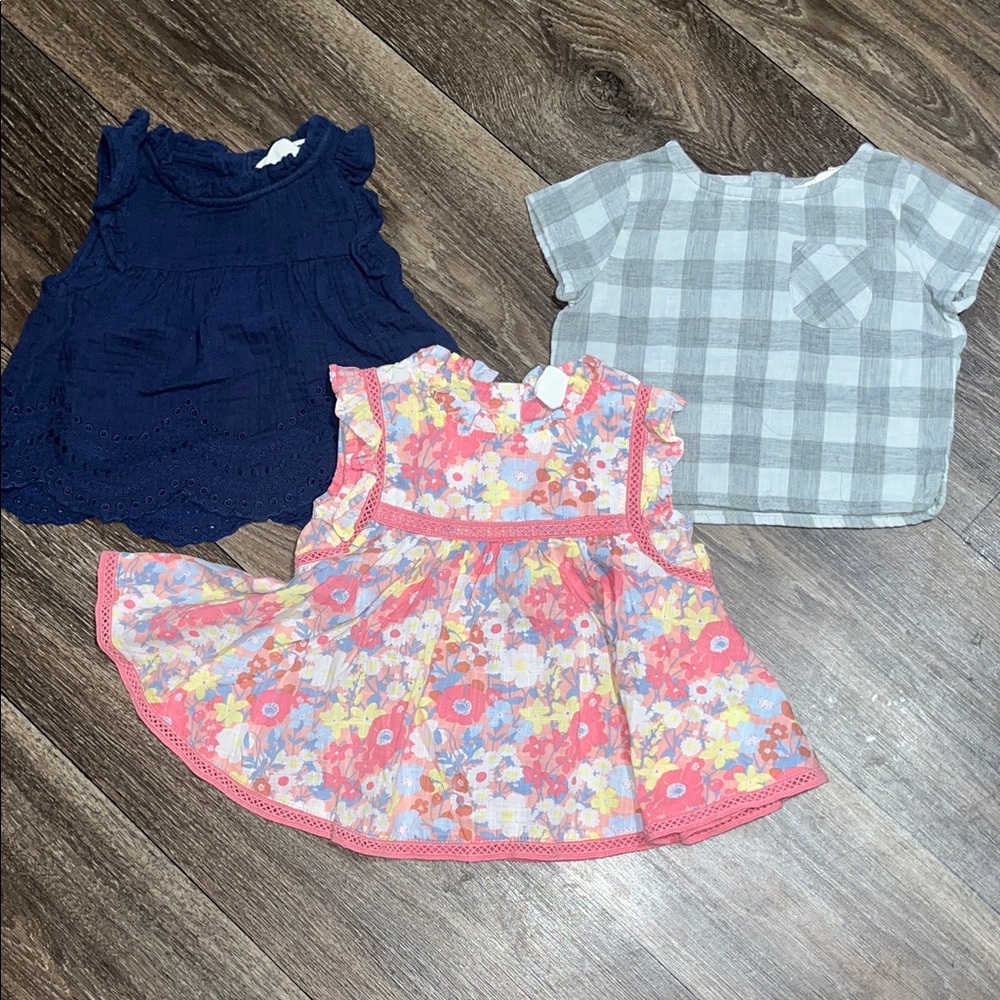 Set of Baby Short Sleeve Tops